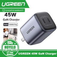 UGREEN 45W GaN Charger with Dual USB Type C Ports Fast Charging