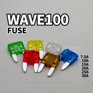 HONDA WAVE100 FUSE 7.5AMP 15AMP 20AMP 25AMP 30AMP FIUS W100 WAVE 100