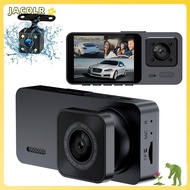 JACOLR Vehicle Recorder, IR Night Vision 3 Channels Car DVR,  HD Recording 360° View Car Dashcam Dri