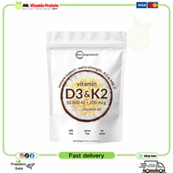 Micro Ingredients Vitamin D3 K2 Supplement 180 Softgels