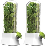 Herb Saver for Refrigerator Vegetable Preserving Bottle Fresh Herb Keeper Pod Cilantro Saver Contain