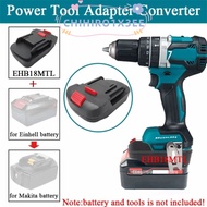 CHIHIRO1X3EE Lithium Battery Converter, Plastic Converter Base 18V Battery Adapter,  2 in 1 Power To
