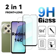 Full Version Transparent 9H HD Tempered Glass Film Tempered Film FOR Xiaomi Redmi 14C Redmi 14C Redm