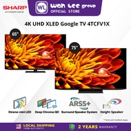 Sharp 4K UHD XLED TV 65"-75" Inch FV1 Series Deep Chroma QD AQUOS Xtreme mini LED Smart TV 4TC65FV1X