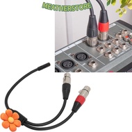 KEATHS 1/8 Female To Dual XLR Female Cable, 30cm / 11.81in Professional Y Splitter Cord Wire, Plug a