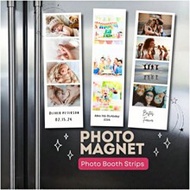 Custom Photo Booth Style Magnet/Photo Booth Pictures Magnet/Print Your Family Or Ultrasound Photo On