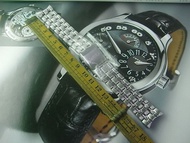 NOS 倉底 SEIKO 精工 35Y7-B.I 20MM 手錶 同心圓耳 實芯鋼帶