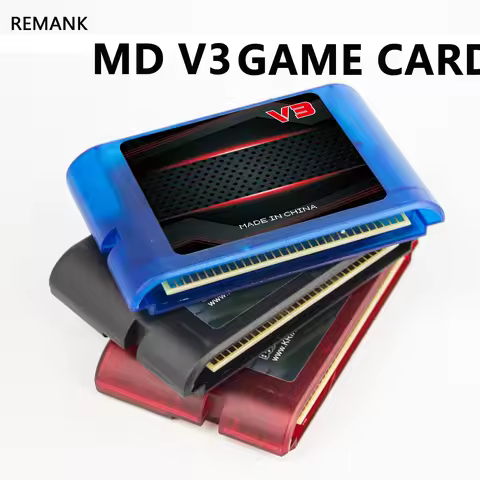 REMANK Mega Drive V3 Pro 3000 in1 MD V3 CART EDMD Remix MD Game Card MD V3 Flash For SEGA MegaDrive 