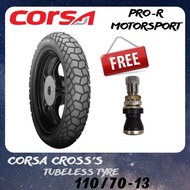 CORSA CROSSS TYRE 110/70-13 / 120/70-13 / 130/70-13 /140/70-13 FOR HONDA ADV &YAMAHA SCOOTER NMAX V1