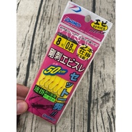 [DAIKO DAIKO Fishing Gear] (Gangzhen エビスレ) (50cm) (O-Ring) (Long Short Hook) [Shrimp Hanger]