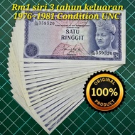 A791 barang antik duit seringgit lama rm1 siri 3 malaysia duit kertas lama rare koleksi vintage orig