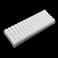 【Worth-Buy】 Fog Black Clear Blank Keycaps Abs Shine Through Oem Profile For Ortholinear Layout Mx Keyboard Xd75 Id75 Planck Preonic Niu40