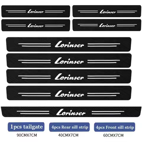 Car Door Sill Stickers Accessories for Lorinser Mercedes Benz LS560MX LX MS500L VS MS500 GS LS500 W2