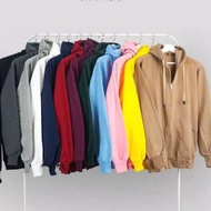 Jaket Hoodie SLETiNG ZiPPER RESLETiNG ZiPER Distro OREN ORANGE oranye Jingga warna polos custom indo