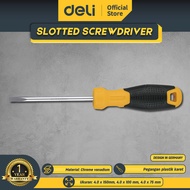Deli Slotted Screwdriver / Obeng Minus Crv SUP11 3 Ukuran DL264XX