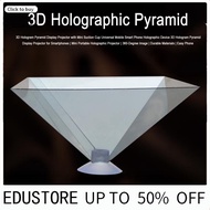 <COD> Portable Hologram Projector 3d Holographic Pyramid Portable 3d Hologram Projector for Smartpho