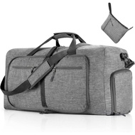 Men's Travel Bag，65L85L115Foldable Travel Duffel Bag with Shoe Compartment Overnight Bag for Men and