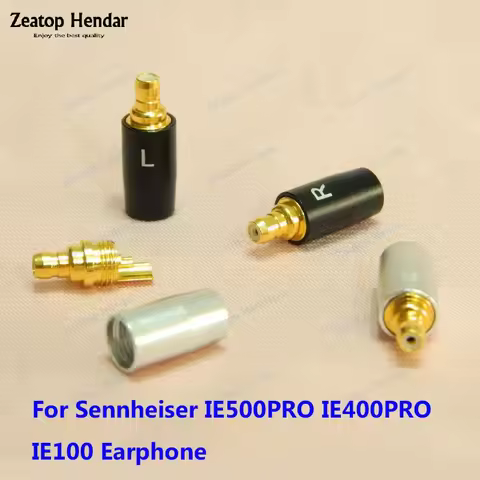 1Pair Copper Earphone Male Pin Plug for IE500PRO IE400PRO IE100 Headphone DIY Repair Headset Audio C