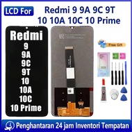 [Promosi] ORIGINAL LCD Untuk  Redmi 9 9A 9C 9T 10 10A 10C 10 Prime- ANTI JARI CAPEK & GARISAN