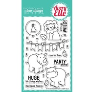 Wild Birthday Avery Elle Clear Stamps Stamps 4" x 6"