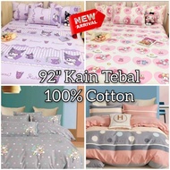 T44-T69 Kain Cadar Cotton TEBAL 100% Cotton Pure & Comb Tebal Sejuk/Bidang 92"(Kain Open Meter )