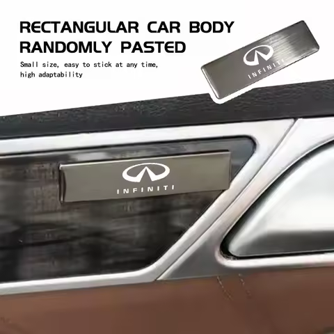 Metal Sticker Aluminum Badge Emblem Sticker Car Accessories For Infiniti QX50 QX30 QX60 G25 JX35 FX3