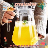 GREATESKOO Water Bottle, Heat-resistant Plastic Juice Bottle,  Large Capacity Transparent Juice Cold