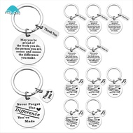 12 Pcs Keychain Appreciation Gifts Women Inspirational Keychain for Coworker Employee Farewell
