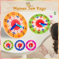 Educational Toys Wooden Clock Kids Wooden Clock Toys Children's Wooden Clock learning time - sulinca