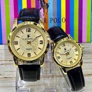 Master-Polo Watch Couple set Men & Women Leather Watch Jam Tangan Pasangan High Quality Watches