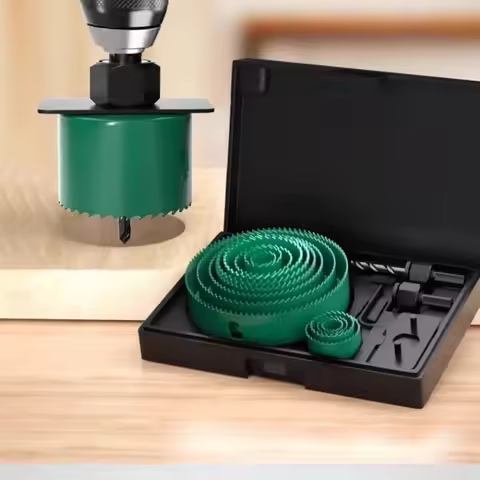 19-127mm Hole Saw Set Saw Cup Wood Crown Drill Bit For Gypsum Board Wood PVC Plastic Density Board M