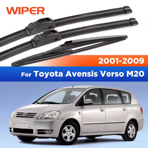 For Toyota Avensis Verso M20 2001-2009 2002 2003 Wiper Front&Rear Wiper Blades Windshield Windscreen
