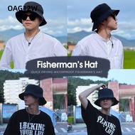 OAG12W Fishing Cap Camping Hiking Summer Waterproof Quick-drying Sun Protection Sun Hat