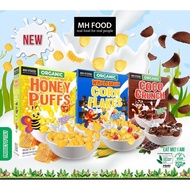 MH FOOD ORGANIC CEREAL HONEY PUFF/ CORN FLAKES COCO CRUNCH 200g