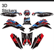 Motorcycle Fuel Tank Pad Protector Covers Waterproof 3D Stickers Kit For Honda Africa Twin CRF 1100L