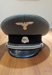 二戰德軍 納粹 黨衛軍 SS將軍帽大盤帽 歐製品 二戰迷必收