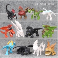 Cara Melatih Naga Anda: Koleksi Night Fury, Light Fury, Toothless, Thunder Dragon Action Figures