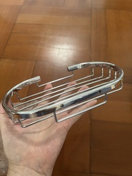 不銹鋼橢圓形浴室置物架