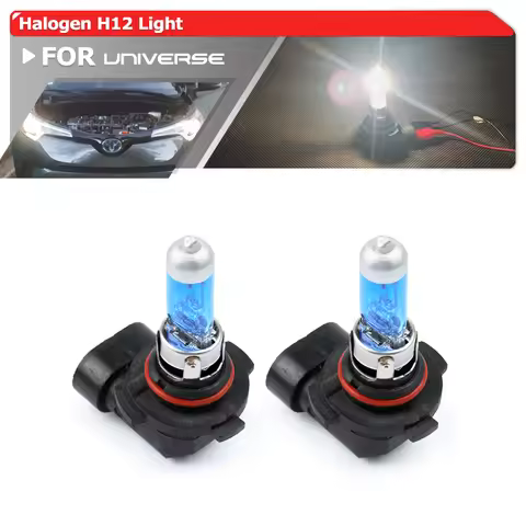 2x H12 9055 PZ20d Halogen Light Bulbs 6500K Super White Plug&Play Light Source H12 Auto Car Motorcyc