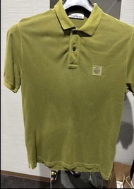 STONE ISLAND 綠色短袖POLO恤