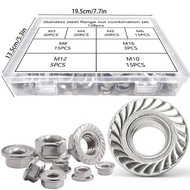 Pcs Locking Nut Hexagon Set No128304Wholesale Flange Flange Nut Combination Stainless Steel 5Q5C
