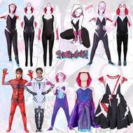 Halloween Gwen spiderman Jumpsuit Parallel Universe cosplay Costume spiderman Tight Female