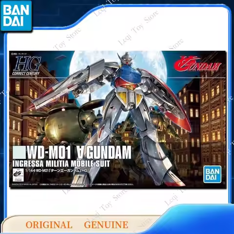 Bandai Original Genuine HG 1/144 WD-M01 TURN A GUNDAM Action Anime Figures Toys Boys Girls Kids Gift