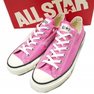 CONVERSE 日本製造 CANVAS ALLSTAR J OX 帆布 All Star Japan Ox US8 (26.5cm) 粉紅色低筒運動鞋 日本製造 [全新] [二手] [CONVERS