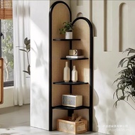 Sofa Triangle Living Room Shelf Solid Wood Shelf Middle-aged Cabinet Storage Cabinet Wall Bedroom Re