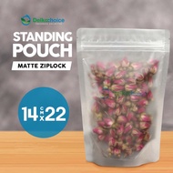Standing Pouch Clear Ziplock Plastik Klip Kantong Makanan Murah 10x17 - Matte, 16x27