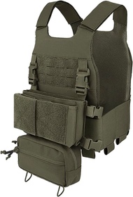 Emersongear FCS Style PLATE Carrier พร้อม MK chest RIG เสื้อกั๊กยุทธวิธี MOLLE ปรับได้