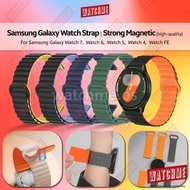 Samsung Galaxy Watch 7 6 5 4 / FE Strap, Strong Magnetic Clasp 20mm, High Quality FineSilicone (smar