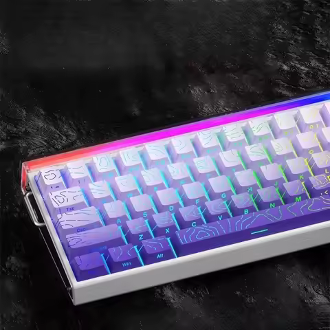 2027 Line Gradient Side Shine Through Keycaps Cherry Profile PBT Custom Keycaps for 60% 65% 75% 96% 