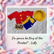 Luffy Costume Crochet Onepiece knitting photoshoot